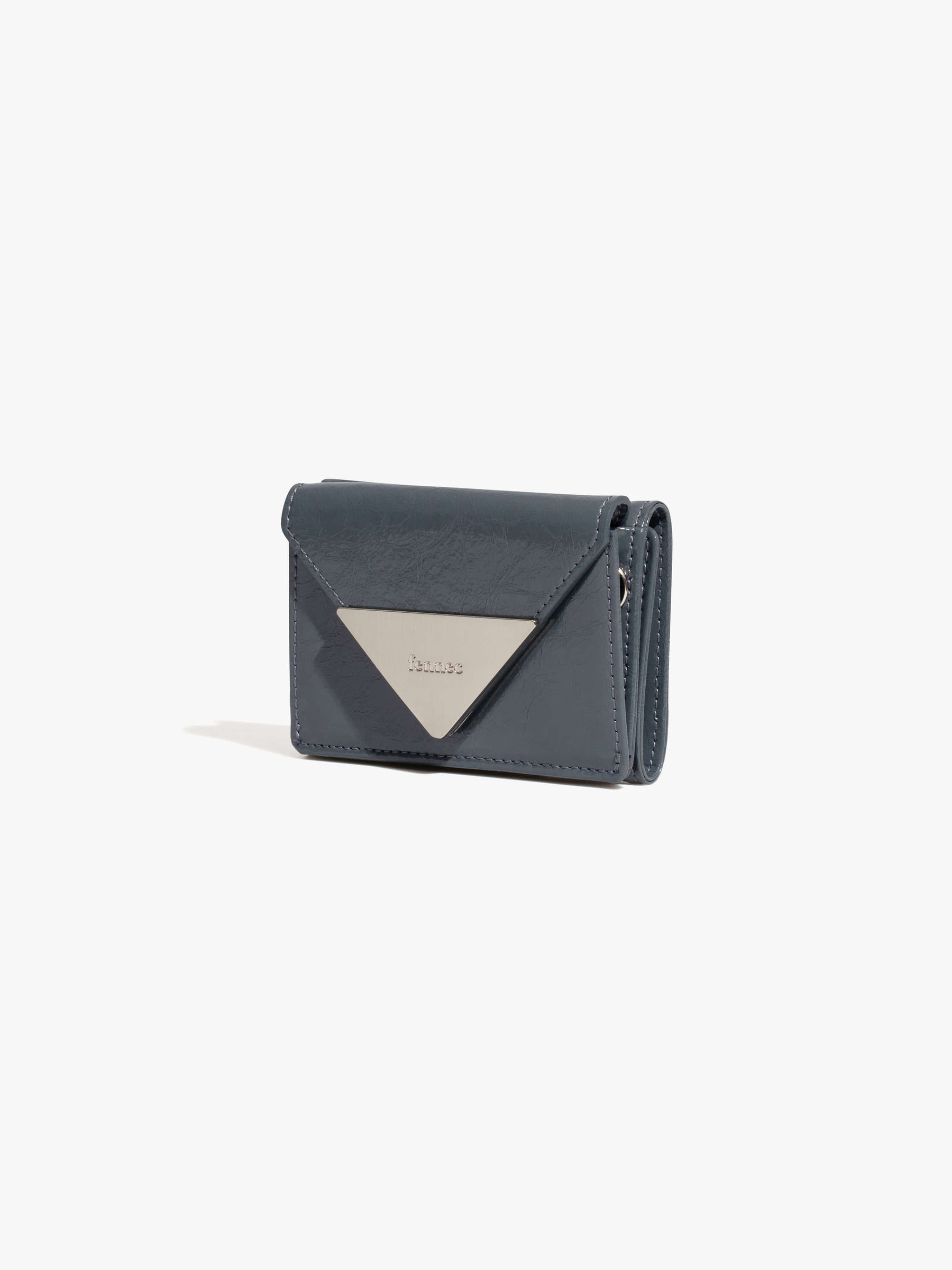 ★Fennec★ CRINKLE TRIANGLE TRIPLE WALLET BLACK MUSINSA | fennec CRINKLE TRIANGLE TRIPLE WALLET - BLACK
