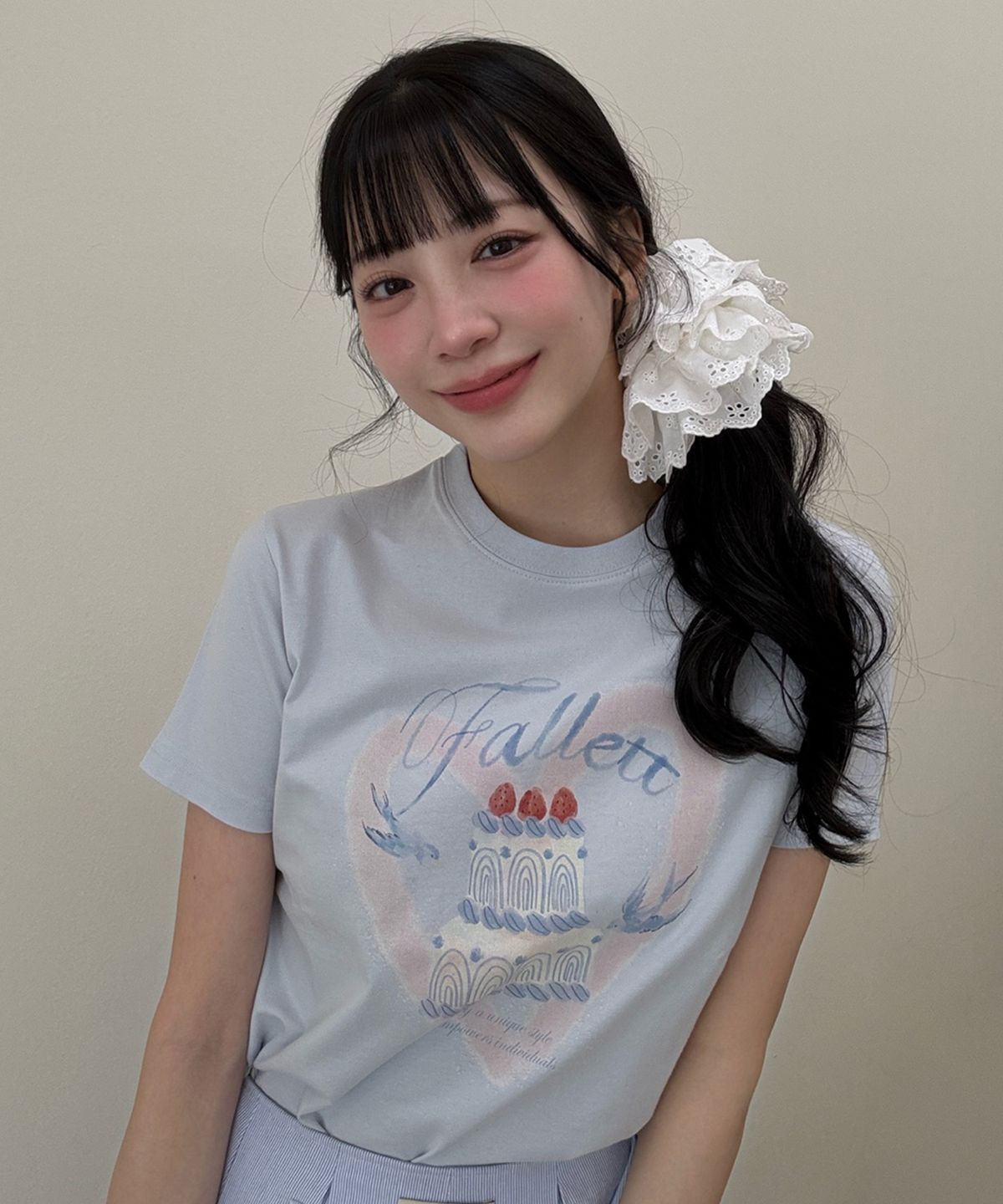 Tシャツ・カットソー FALLETT Cake drawing short sleeve t-shirt 5SH100 FALLETT – Arielle Store