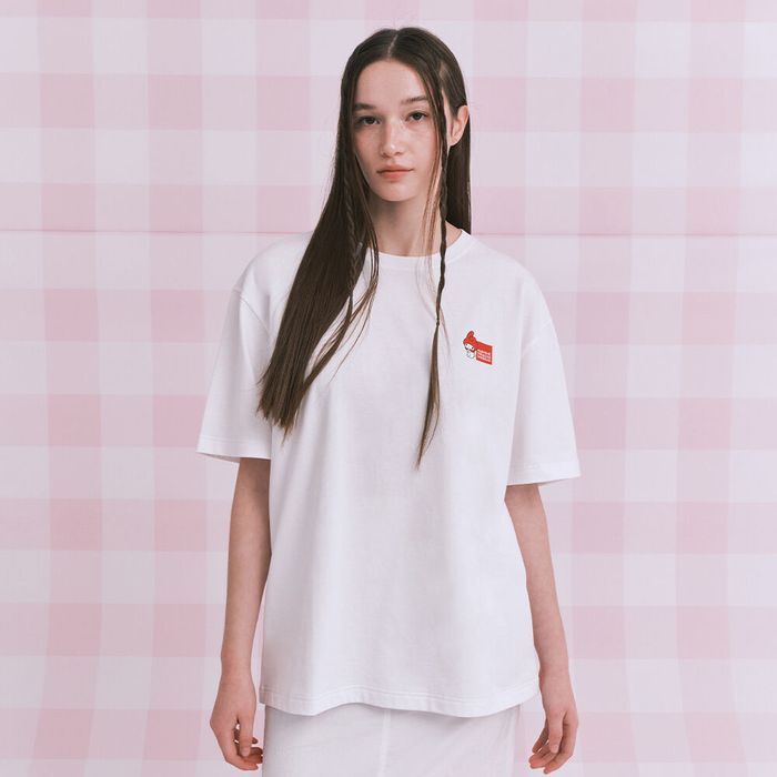 Tシャツ・カットソー MARITHE X MY MELODY W MESH OVER FIT TEE Marithe x My Melody] W Over Fit Tee – Arielle Store