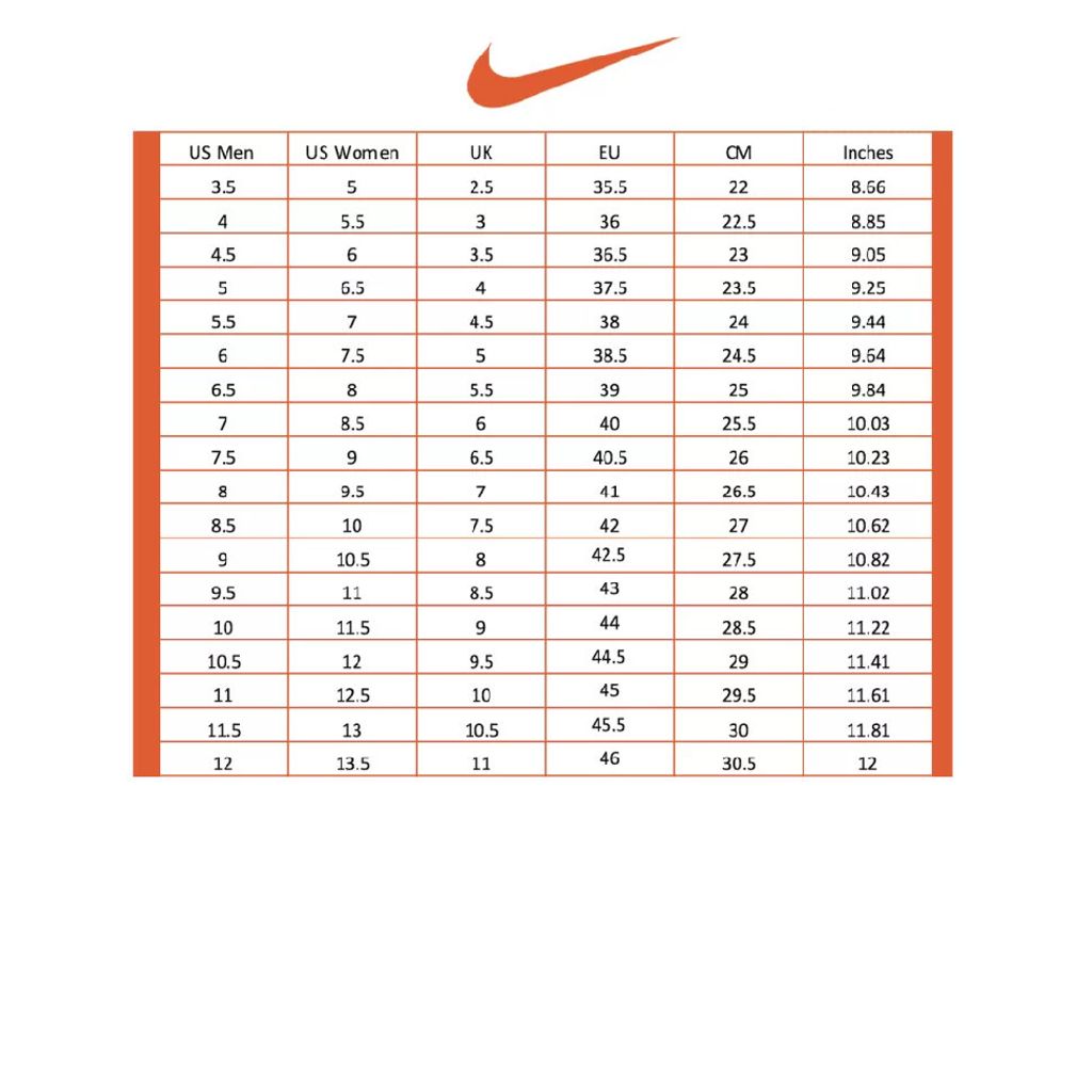NIKE SIZE