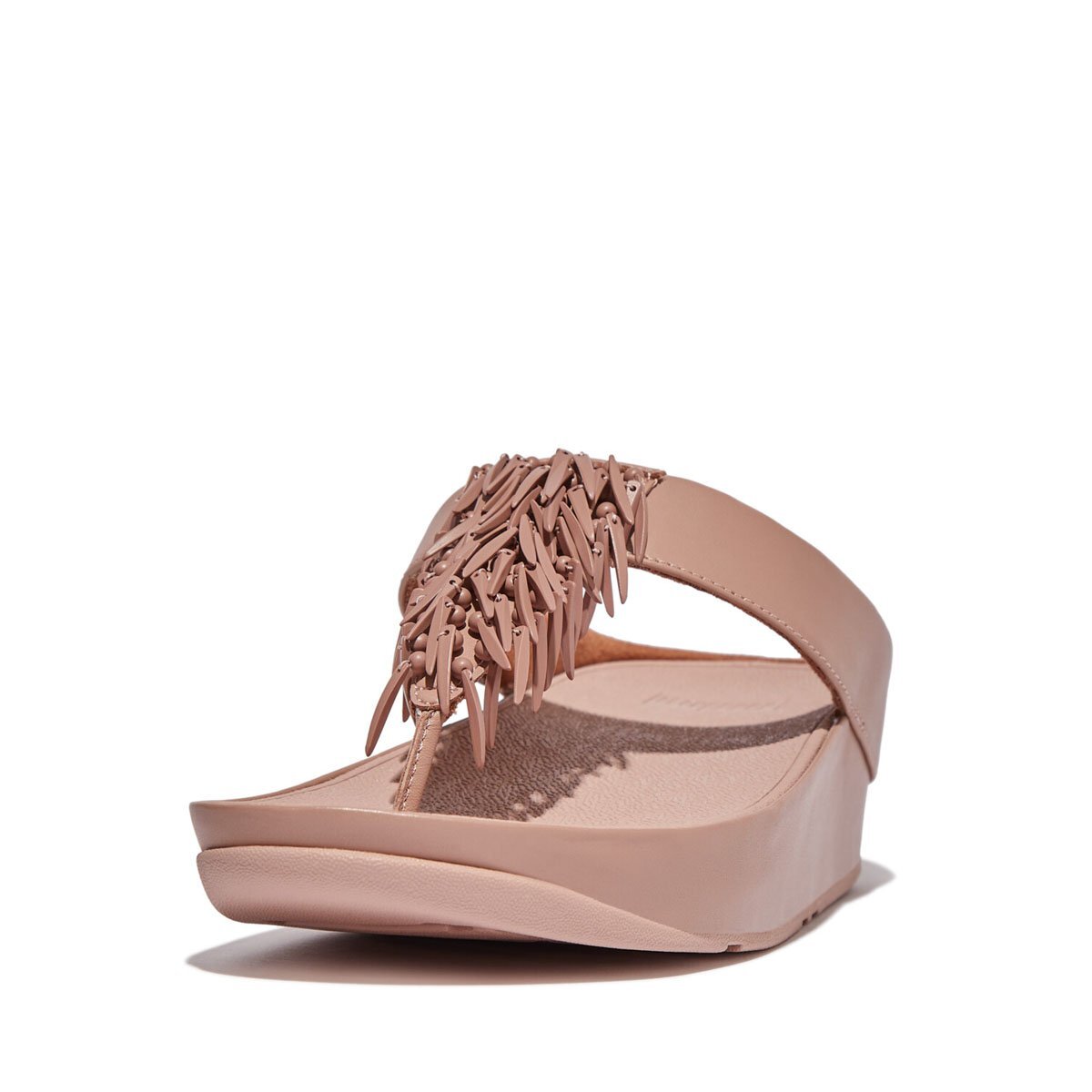 FITFLOP RUMBA Beaded Leather Toe-Post Sandals