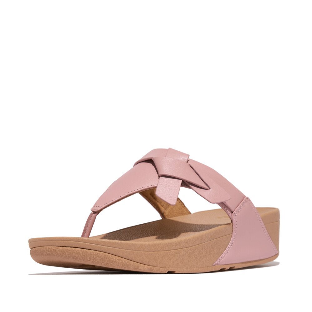 FITFLOP LULU Folded-Knot Leather Toe-Post Sandals Women – Sandaland