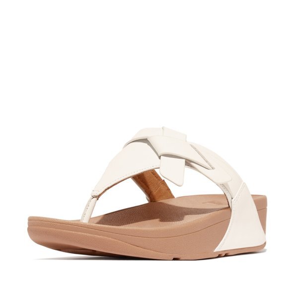FITFLOP LULU Folded-Knot Leather Toe-Post Sandals Women – Sandaland