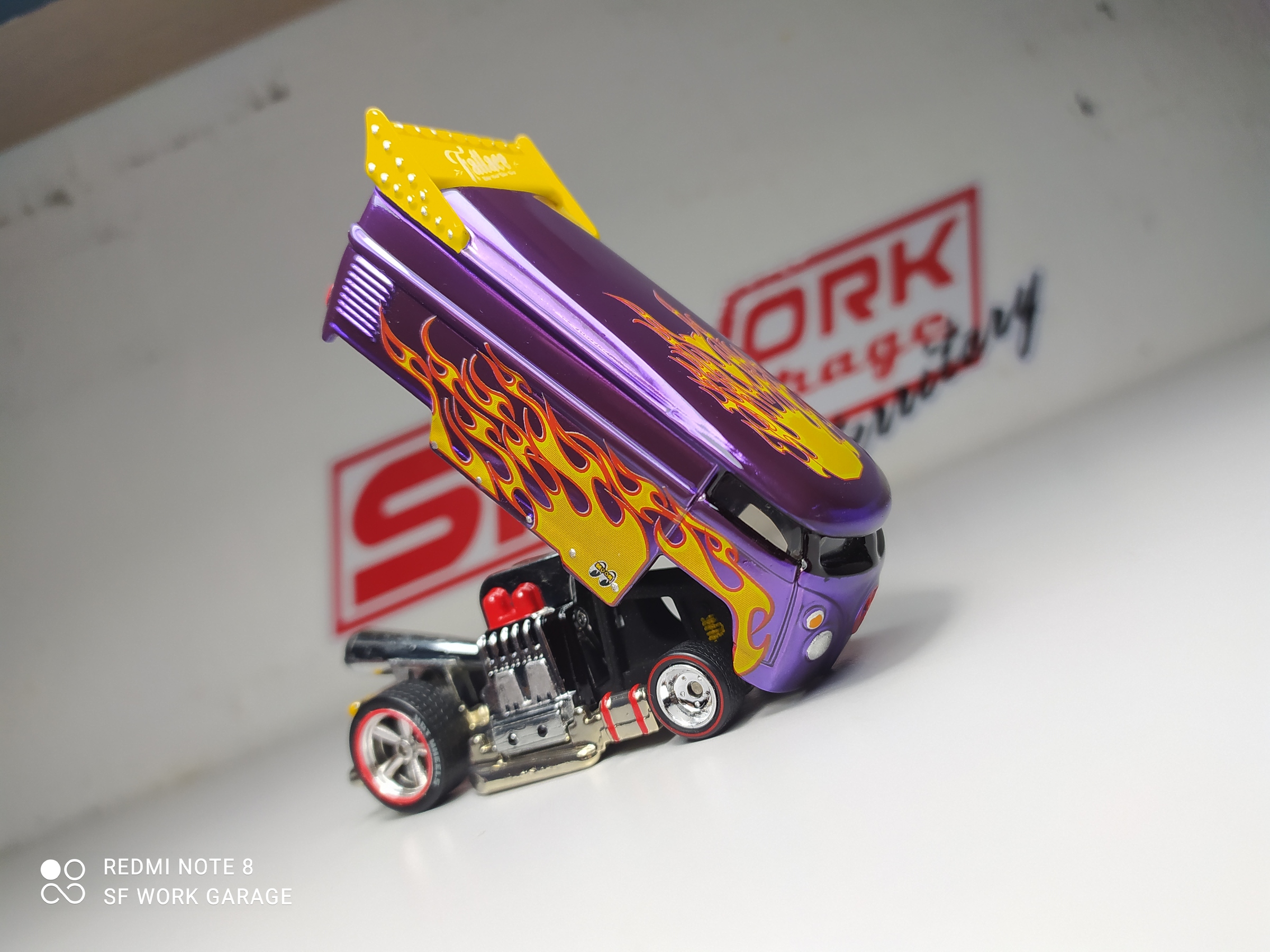VOLKSWAGEN DRAG BUS FLAME – sfworkgarage