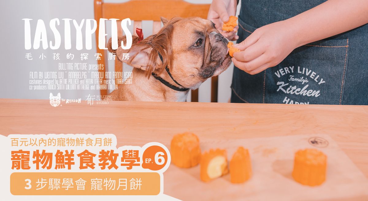 【寵物鮮食探索廚房】Tasty Pet / ep.6 肉肉媽挑戰製作寵物月餅！與毛孩開心過中秋！