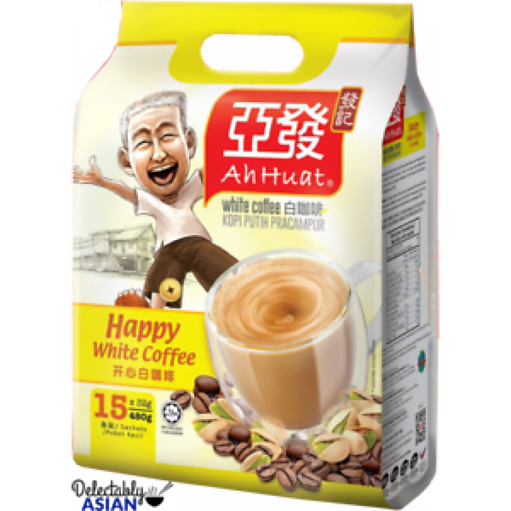 AH HUAT Happy White Coffee (32g x 15 sachets ...