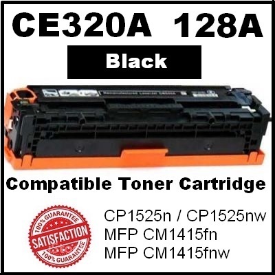 CE320A 128A CE321A CE322A CE323A Black Color CP1521n CP1521 CP1522n CP1522  CP1523n CP1523 CP1525n CP1525nw CP1525 CP1526nw CP2516 CP1527nw CP1527  CP1528nw CP1528 MFP CM1415fn CM1415 MFP CM1415fnw LaserJet Printer Toner  Cartridge –