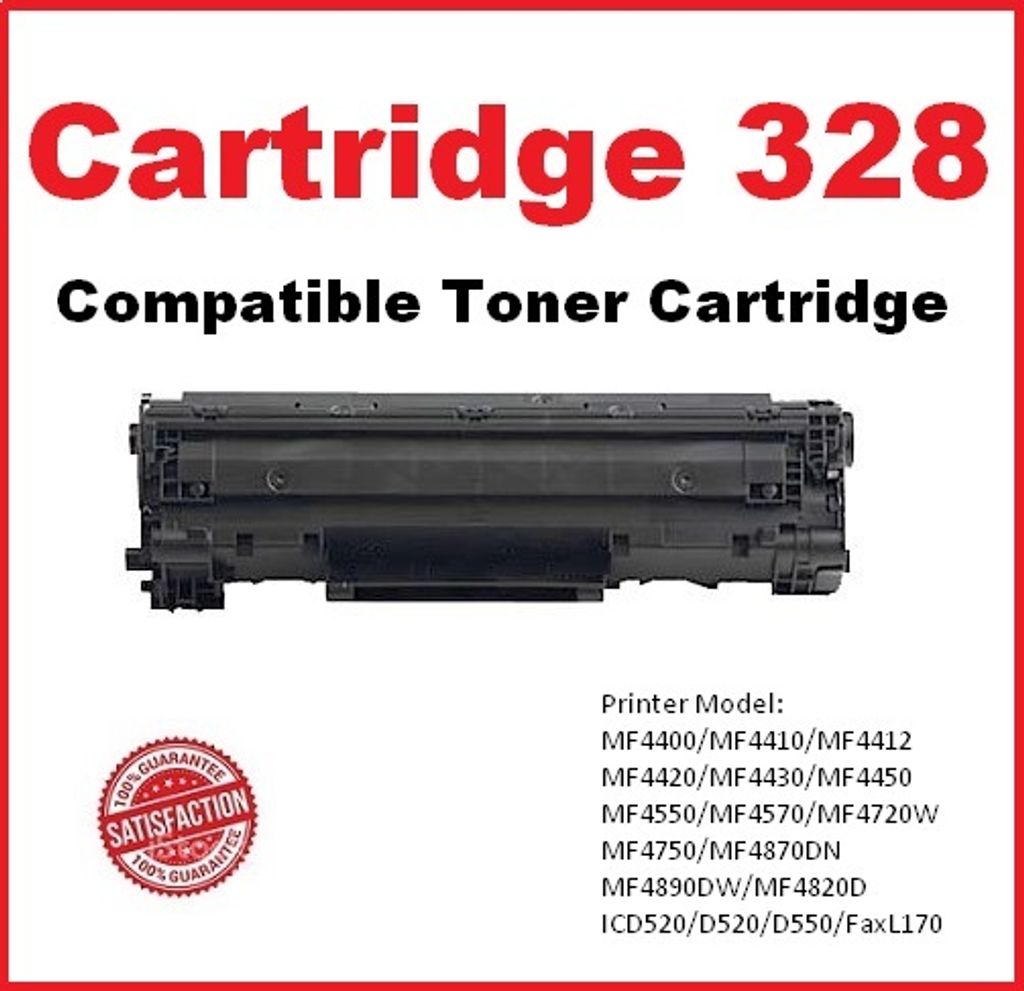 Cartridge 328 CRG 328 Compatible Toner Cartridge LaserJet Printer MF4400  MF4410 MF4412 MF4420 MF4430 MF4450 MF4550 MF4570 MF4720W MF4750 MF4870DN  MF4890DW MF4820D ICD520 D520 ICD550 Fax L150 Fax L170 Toner Cartridge –  CartridgeStreet.com