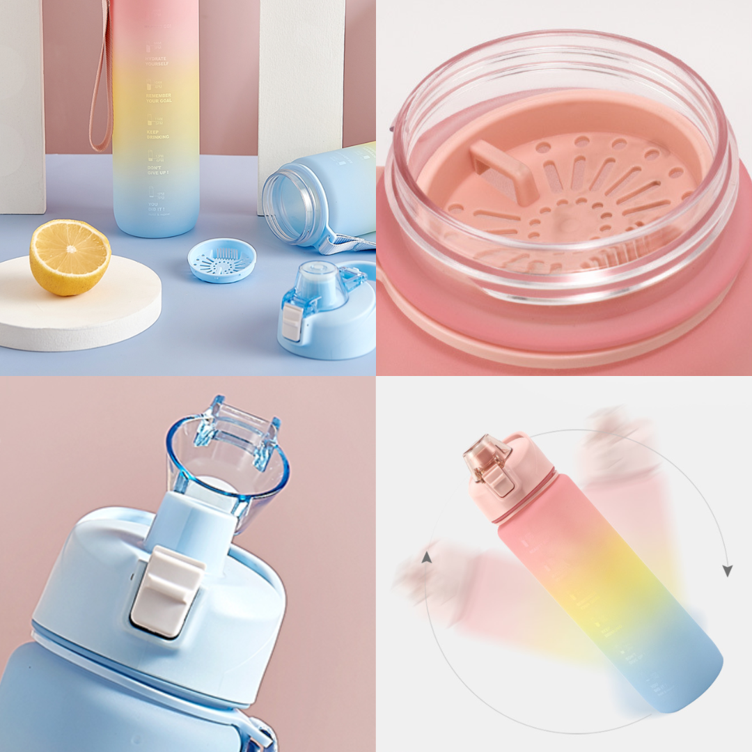 Gradient Macaron Water Bottle