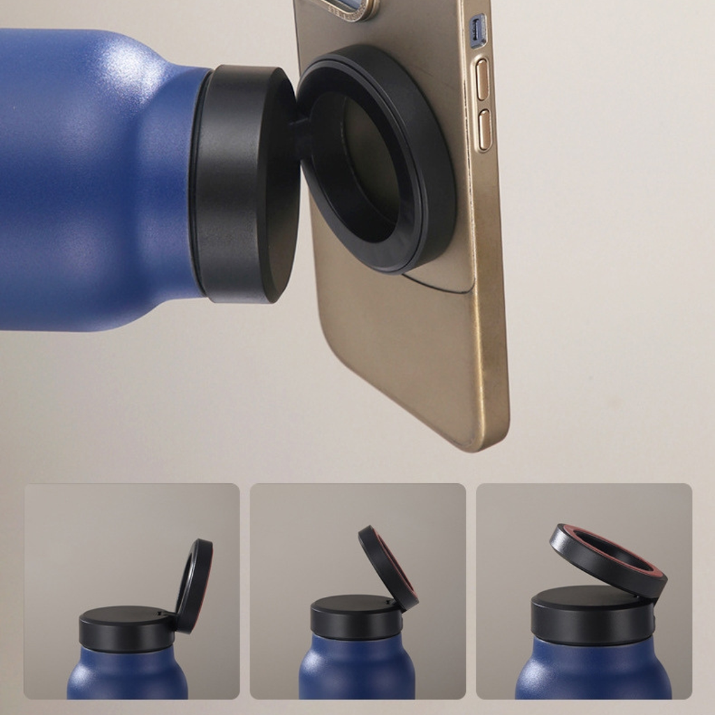 MagSafe Phone Holder Food Grade 304 Stainless Steel Vacuum Flask 720ml