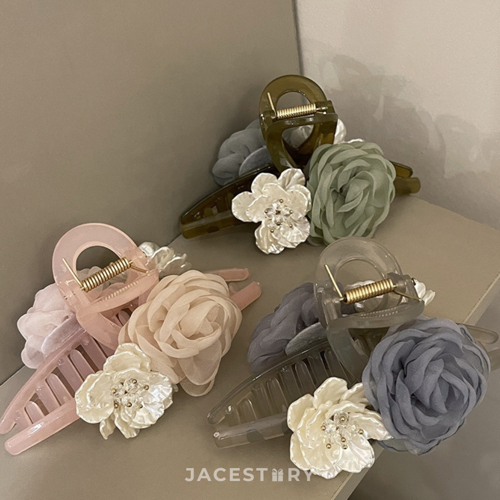 Camellia Floral Hair Claw