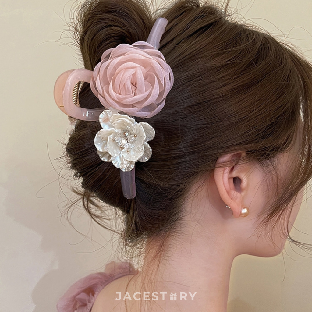 Camellia Floral Hair Claw