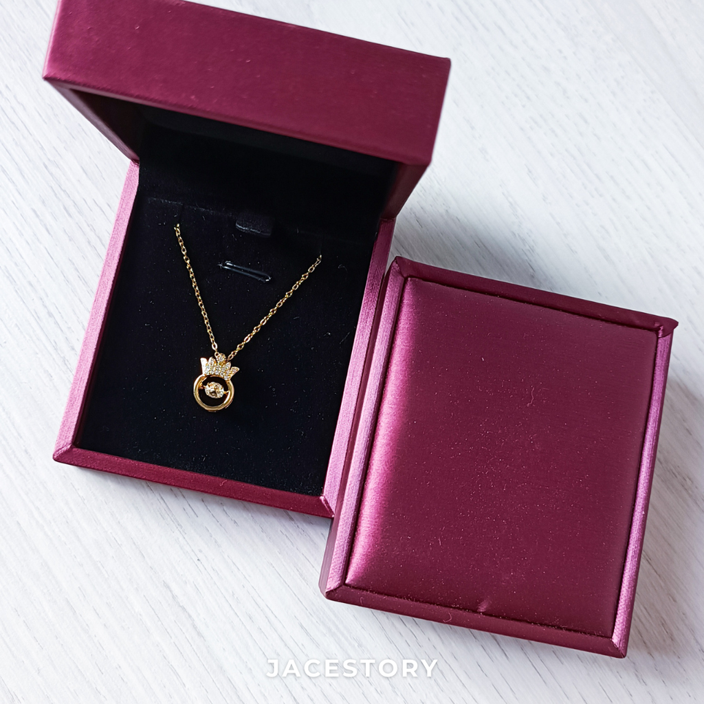 Dancing Crown Necklace with Jewellery Box