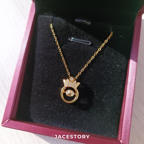 Dancing Crown Necklace with Jewellery Box