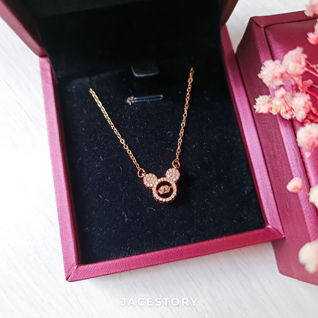 Dancing Mickey Necklace with Jewellery Box