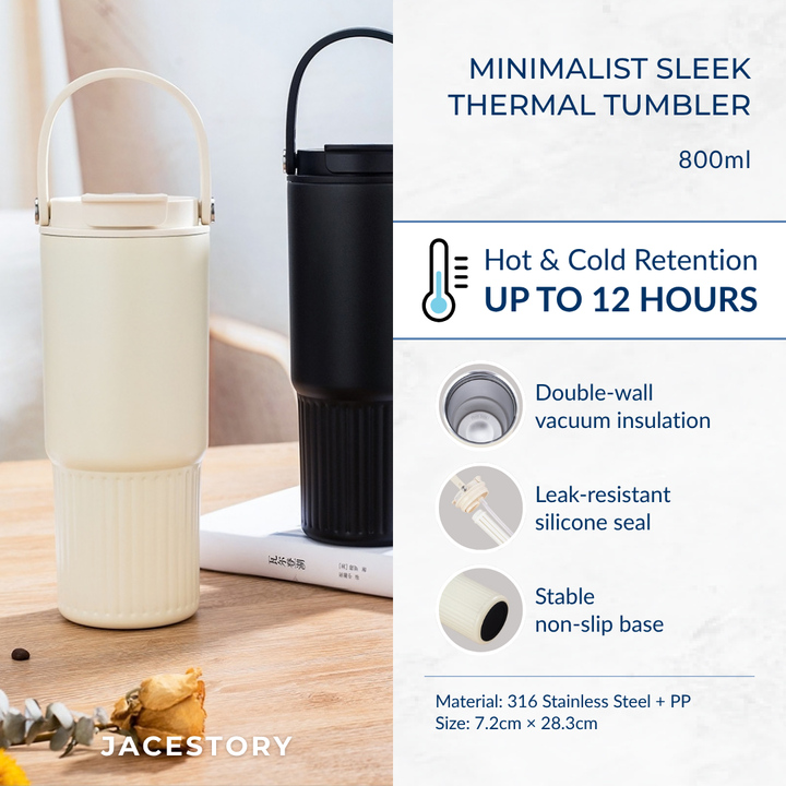 Minimalist Sleek Thermal Tumbler