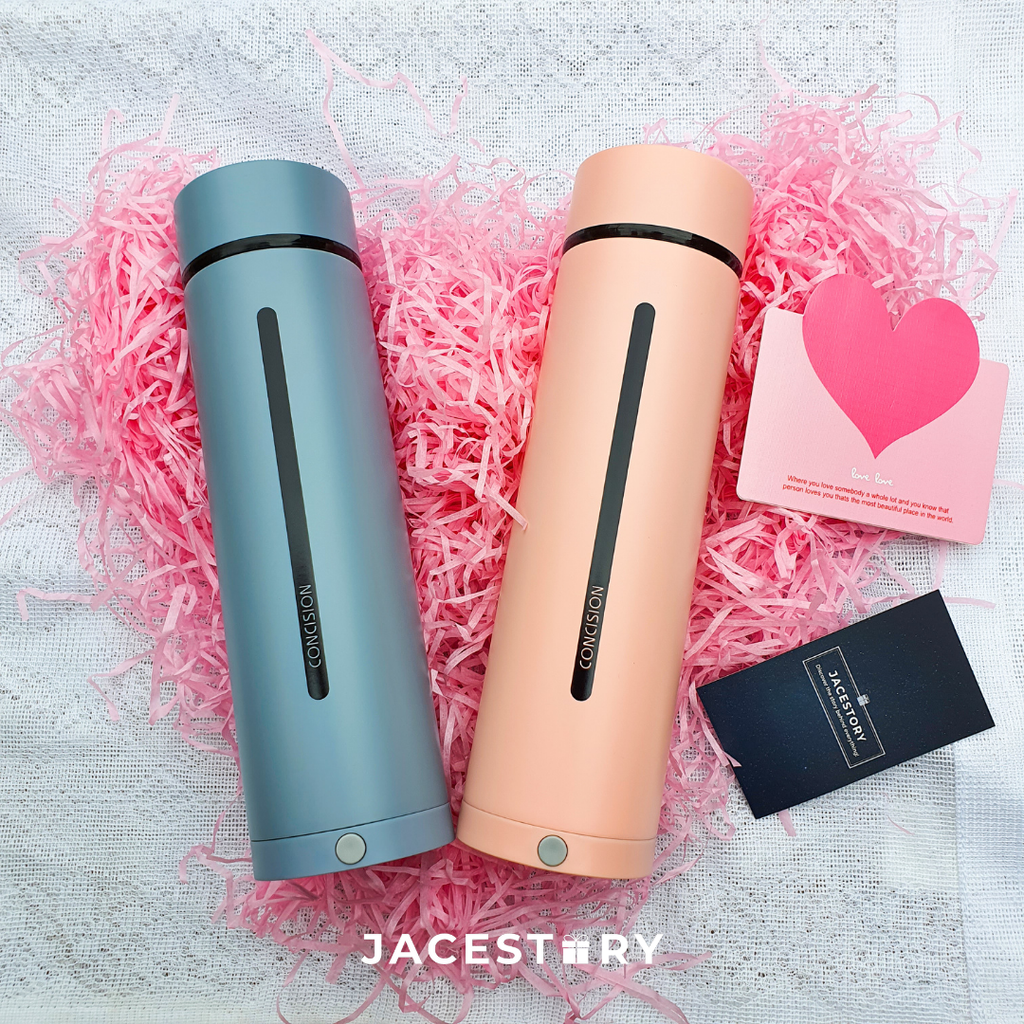 Couple Gift Set | Holder Smart Temperature Display Vacuum Flask