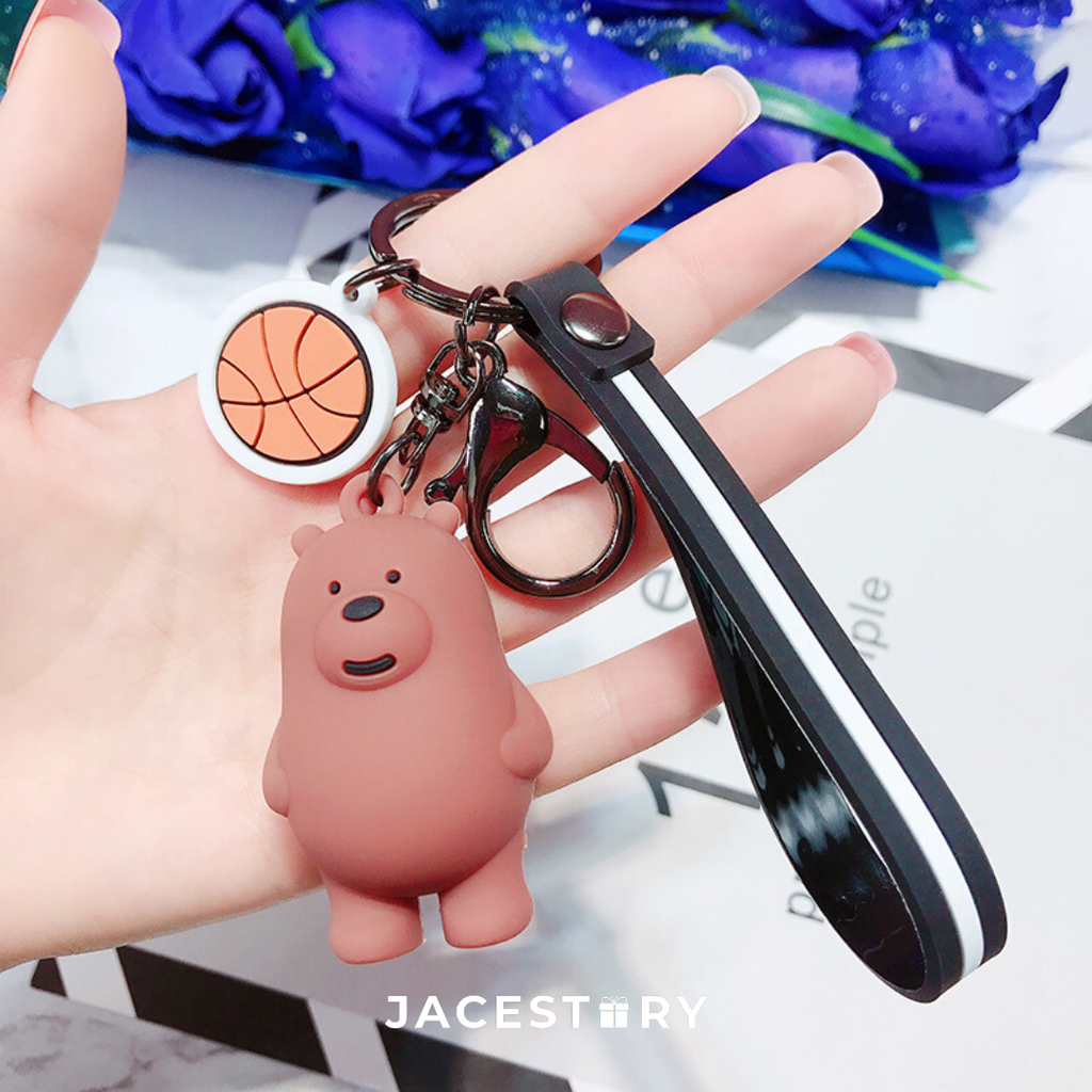 We Bare Bears Charm Keychain