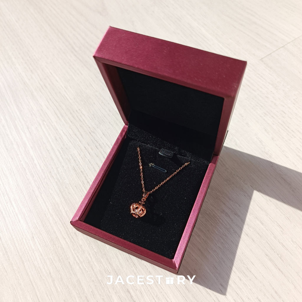 The Crown Rose Gold Plated Titanium Steel Necklace