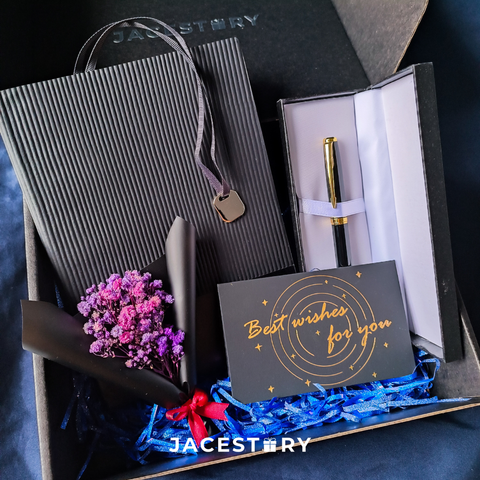 Personalised Gift Set | Deluxe Business Journal Notebook & Signature Pen