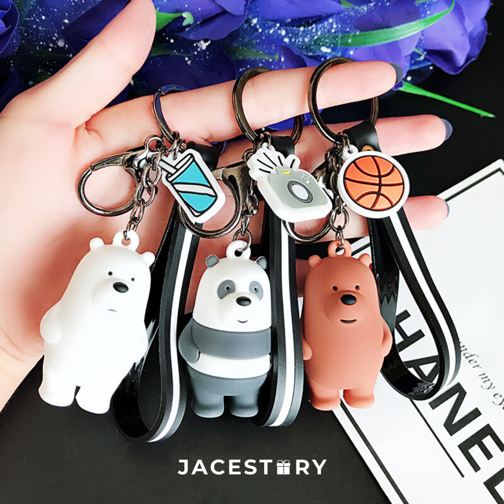 We Bare Bears Charm Keychain