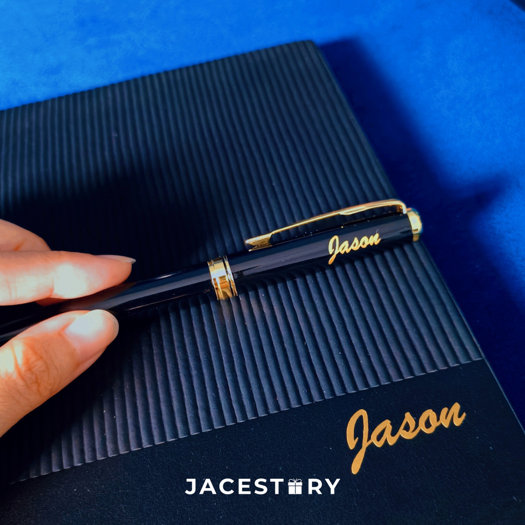 Personalised Gift Set | Deluxe Business Journal Notebook & Signature Pen