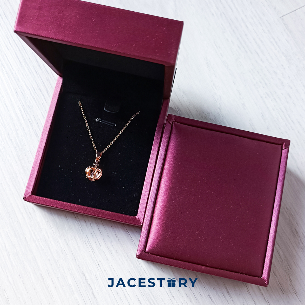 The Crown Rose Gold Plated Titanium Steel Necklace