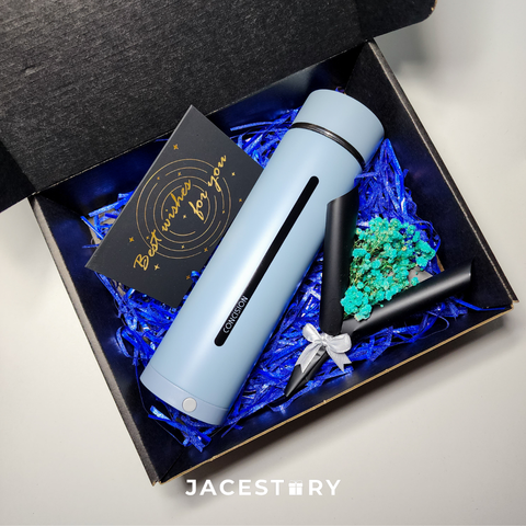 Gift Set | Holder Smart Temperature Display Vacuum Flask