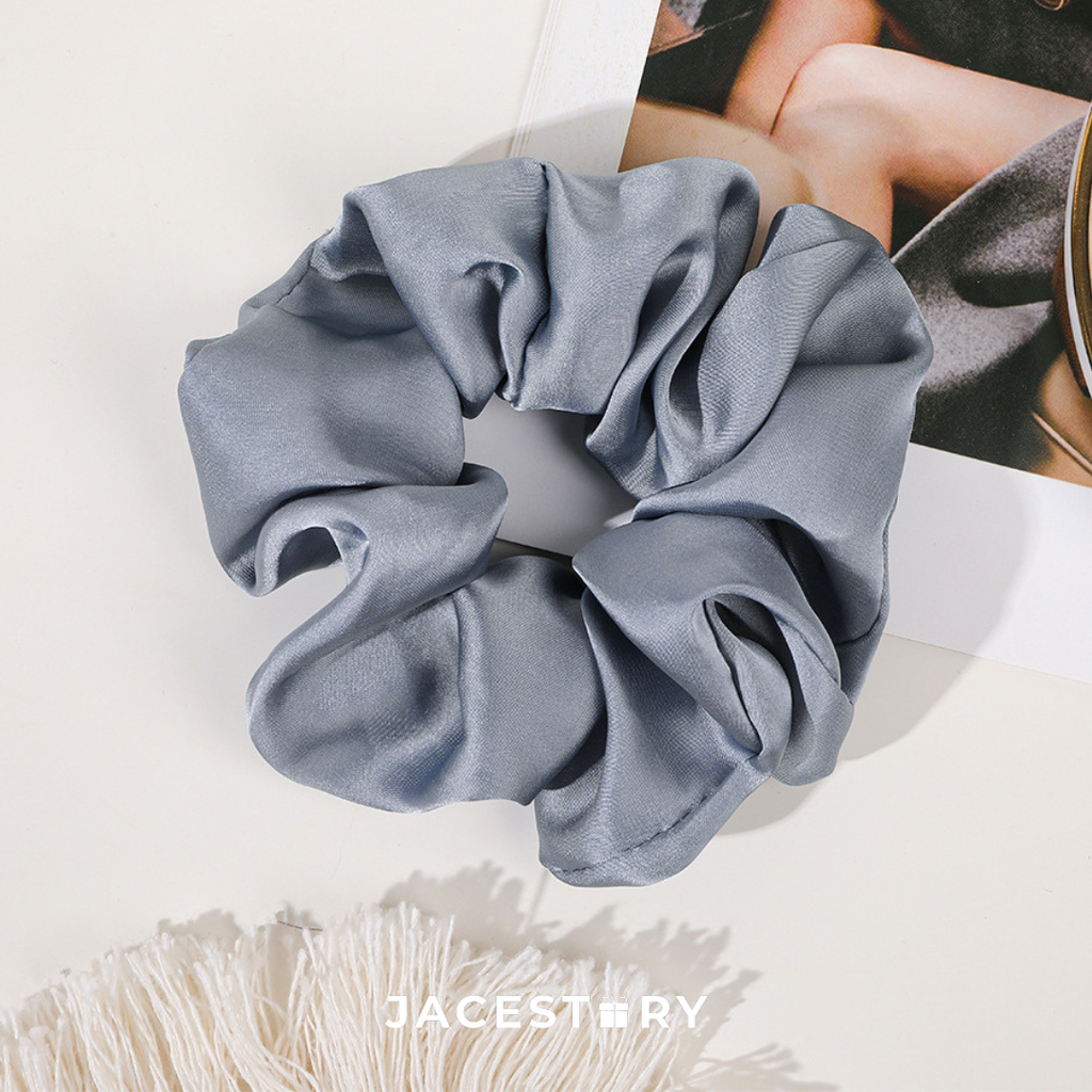 Chiffon Satin Hair Scrunchie