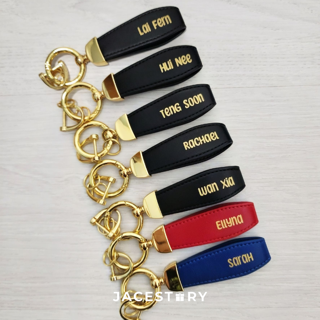 Personalised Premium Leather Keychain