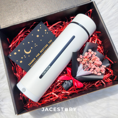 Gift Set | Holder Smart Temperature Display Vacuum Flask