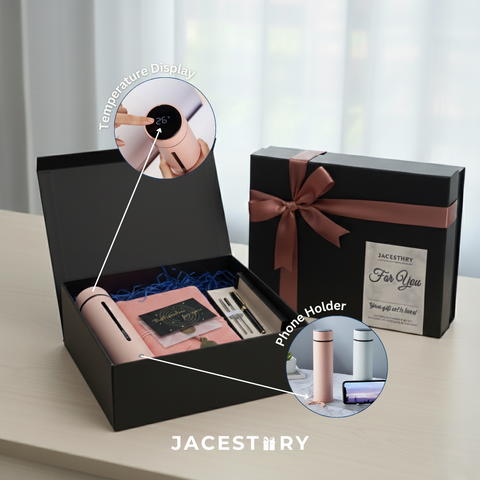 Premium Gift Set | The Promise (Vacuum Flask + Notebook + Signature Pen)