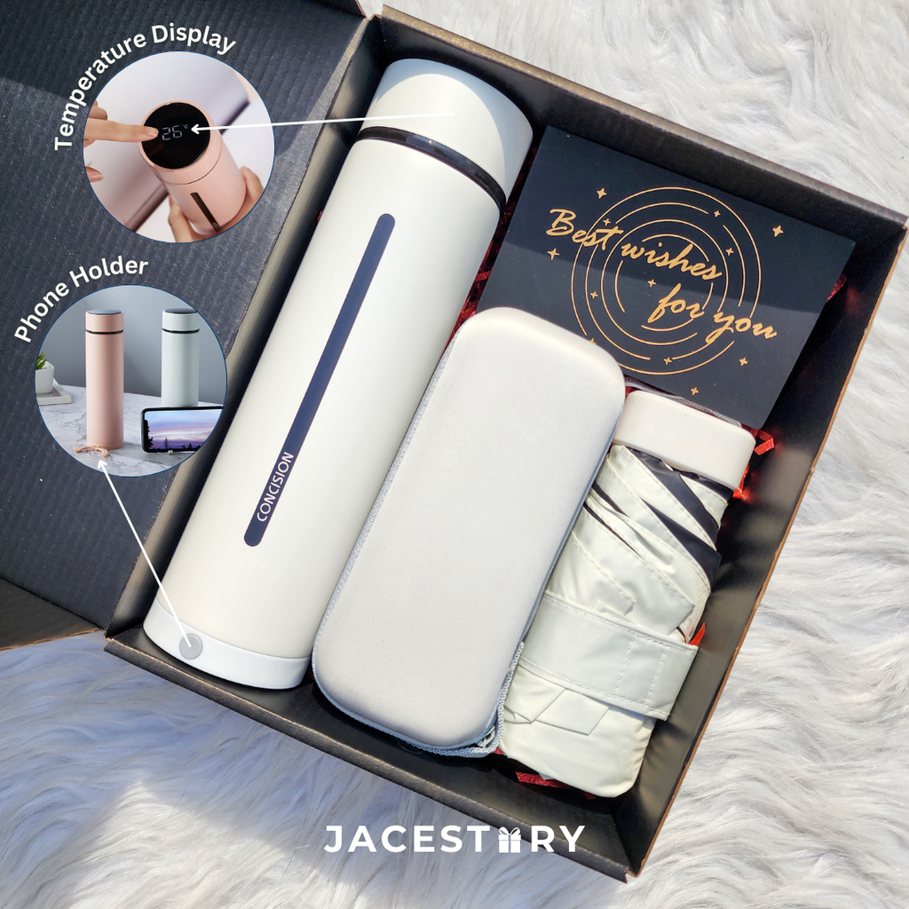 Premium Gift Set | The Infinity (Vacuum Flask + Umbrella)