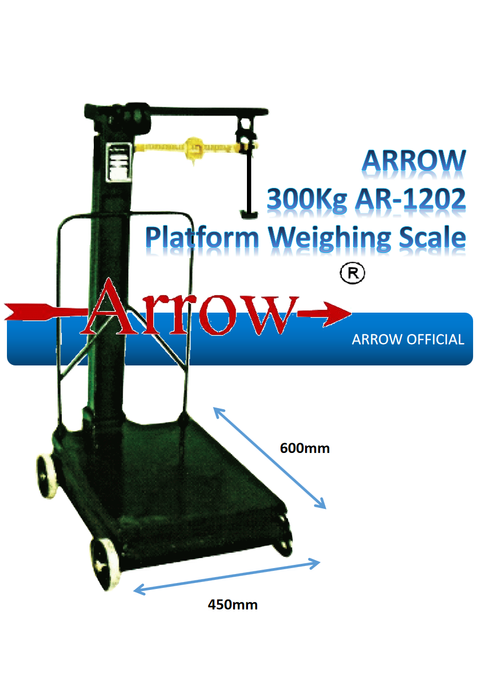 Arrow 300kg AR-1202 Platform Scale Platform Size 600x450.png