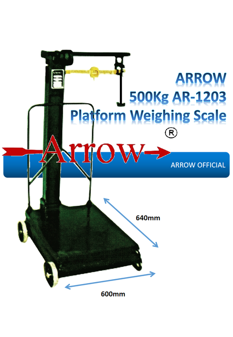 ARROW 500Kg AR-1203 Platform Scale Platform Size 640x600.png