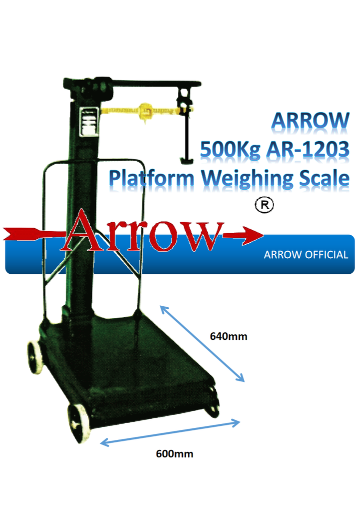 ARROW 500Kg AR-1203 Platform Scale Platform Size 640x600.png