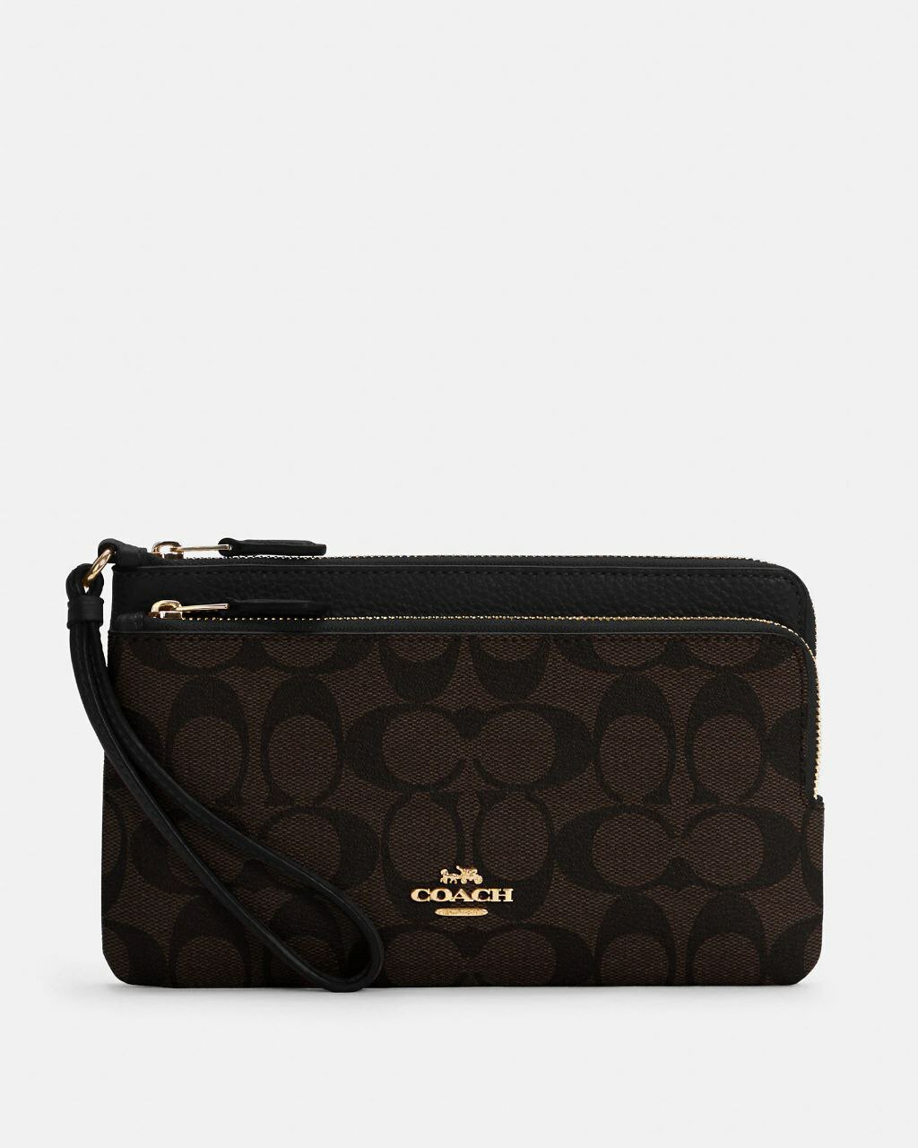 READY STOCK IN MALAYSIA) COACH Double Zip Wallet In Signature Canvas (C5576) Gold/Brown Black – HBOUS READY STOCK IN MALAYSIA) COACH Double Zip Wallet In Signature Canvas (C5576) Gold/Brown Black – HBOUS