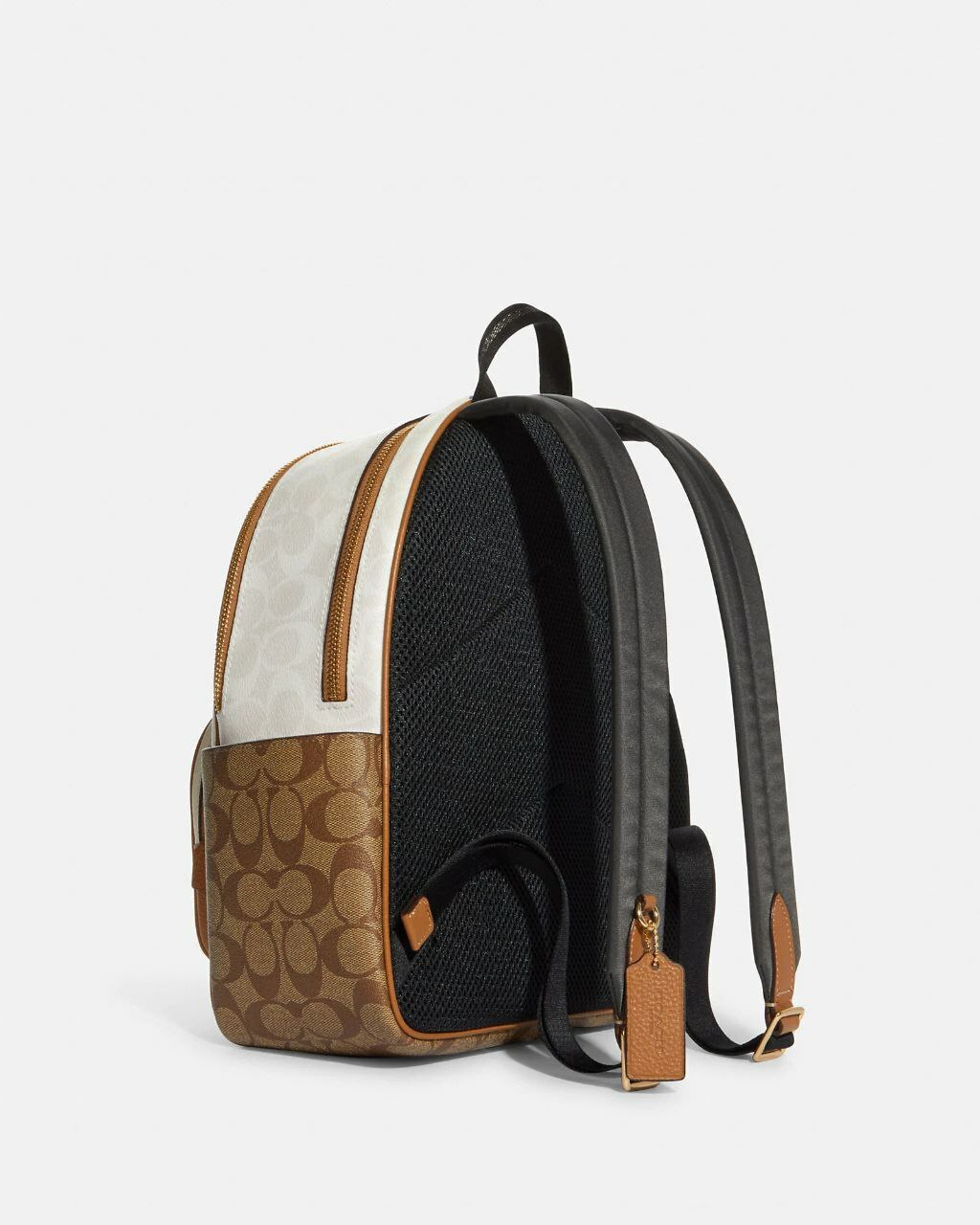 Coach hot sale gold backpack