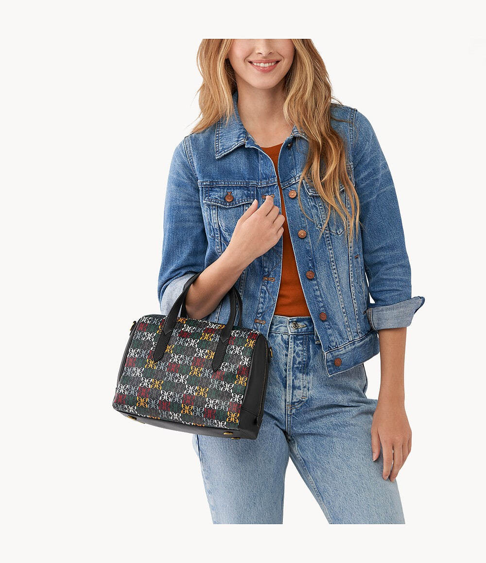 Fossil rachel satchel blue on sale multi