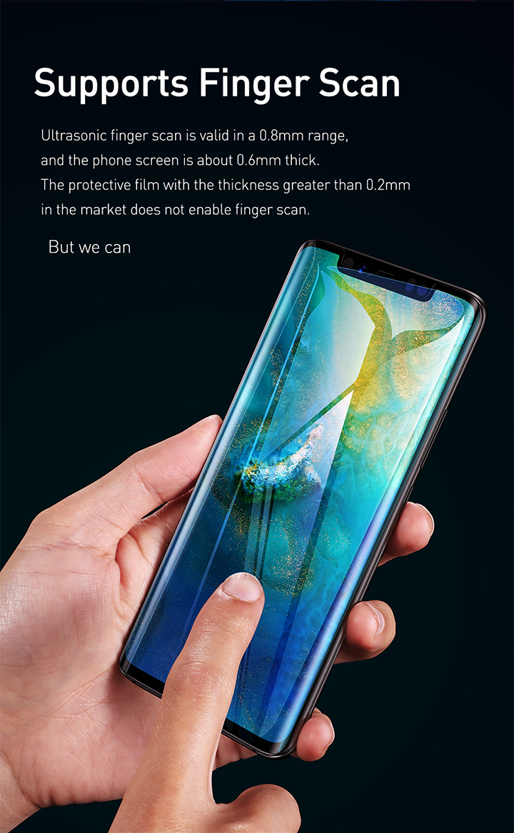 Baseus Huawei Mate20 Pro 0.15mm Full Cover Curve anti-explosion, soft Black screen protector_8.jpg