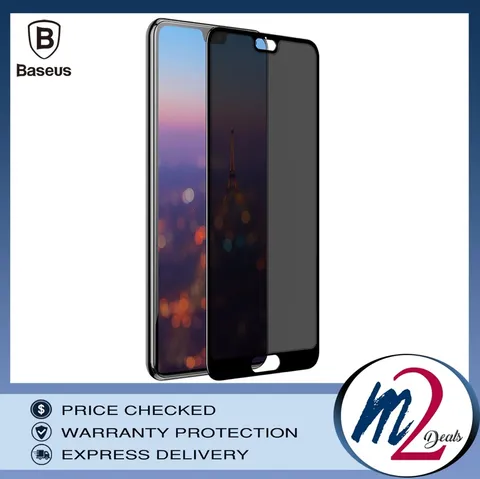 Baseus Huawei P20 0.3mm Privacy Full Cover Curve Anti-spy Black tempered glass_.jpg