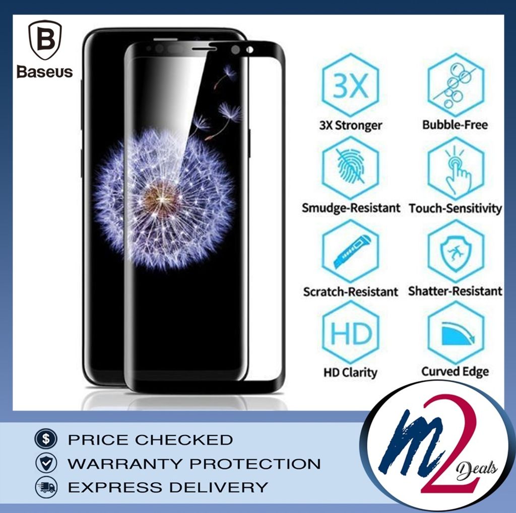 Baseus Samsung S9 and S9P 0.3mm Full Cover Curve Black Tempered Glass__2.jpg