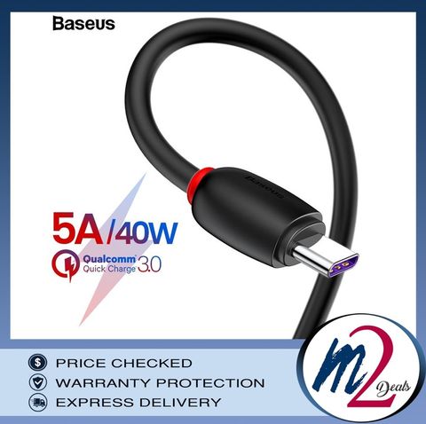 Baseus 40W 1m Type C Purple Ring Huawei Quick Charging USB Cable Black8.jpg