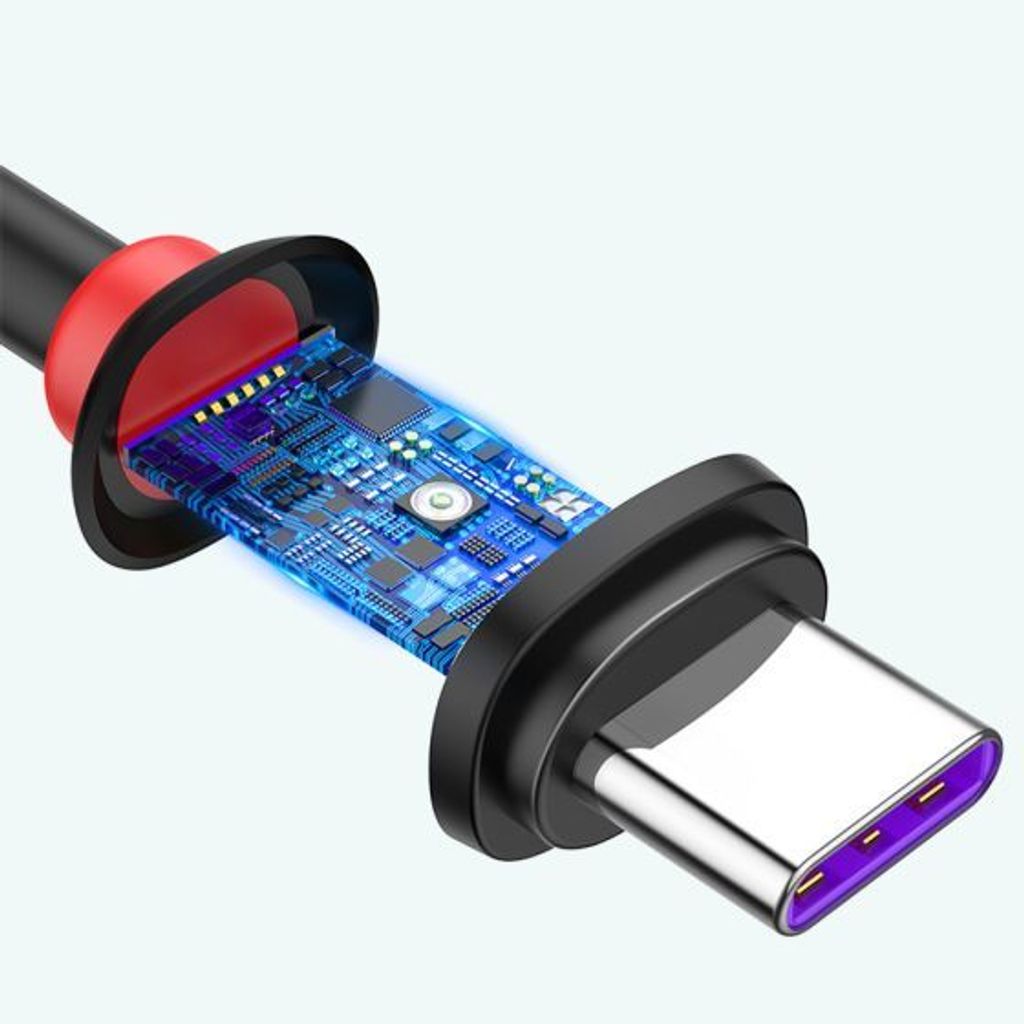 Baseus 40W 1m Type C Purple Ring Huawei Quick Charging USB Cable Black5.jpg