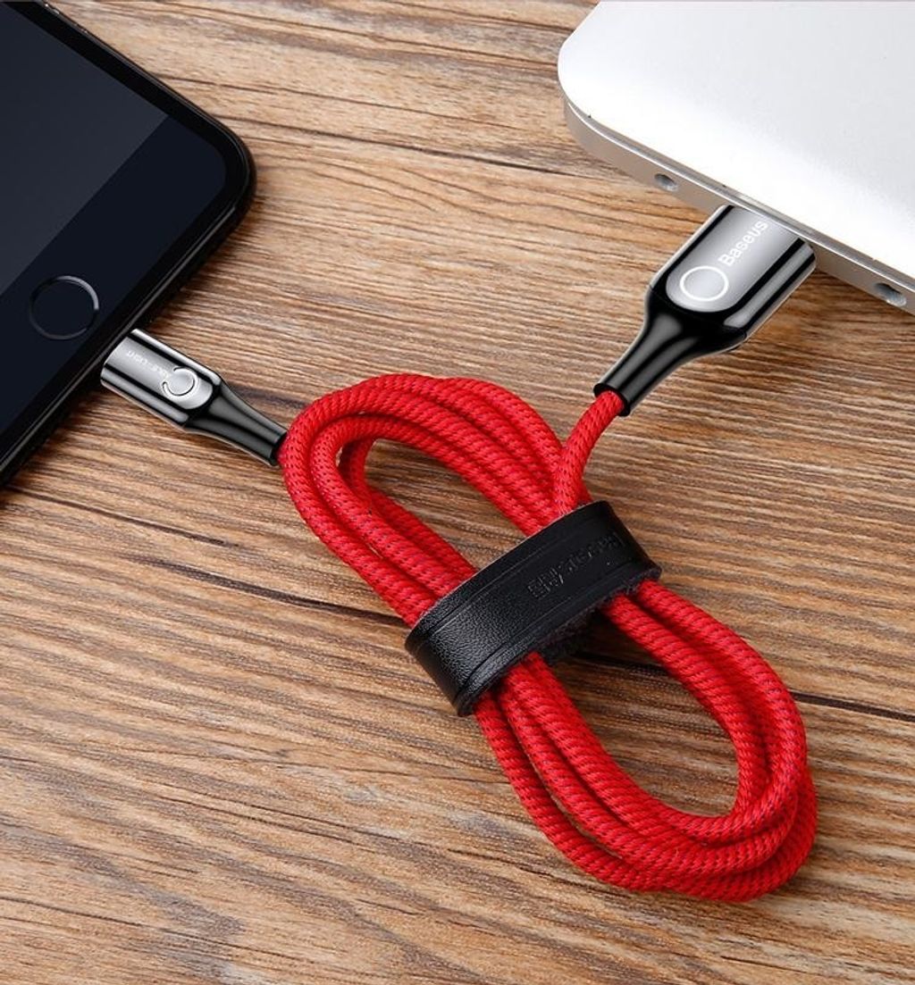 C-shaped Light Intelligent power-off Cable USB Lightning  1M_RED_6.jpg