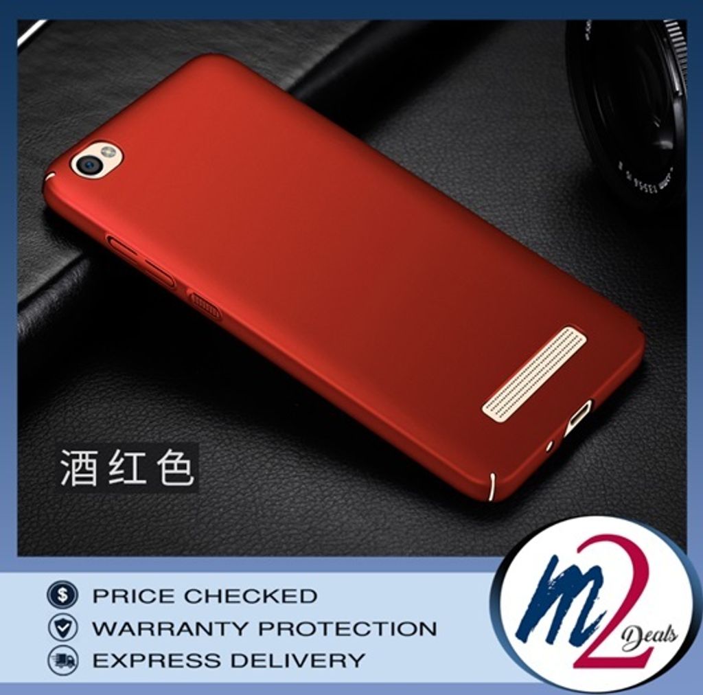 m2deals.my_frosted hard back cover casing_xiaomi redmi 4A_red_1.jpg