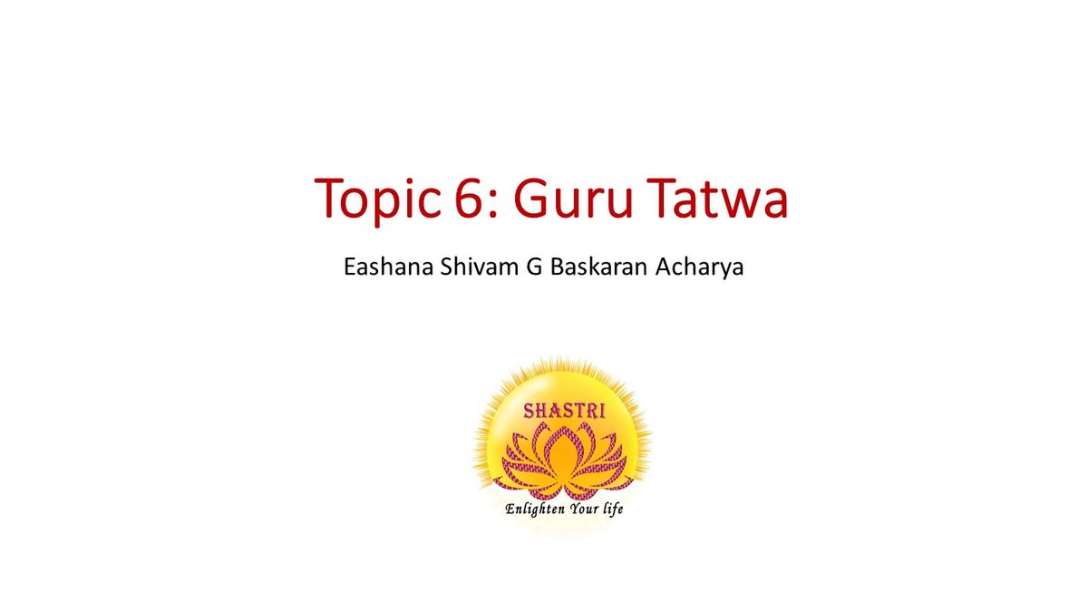 Hinduism class-6th topic-Guru Tatwa