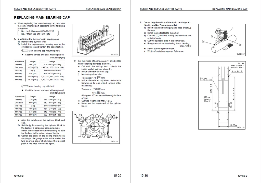 Komatsu Diesel Engine Shop Manual SA12V170E-2, 12V170-2 Series Engine
