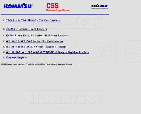 EPC239-Komatsu CSS Backhoe Loader Series 2006_01