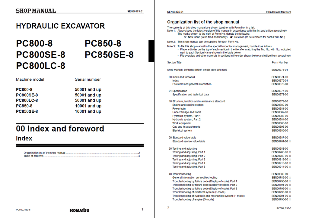 EPC246-Komatsu CSS Excavator PC270-6 - PC1800-6 2006_15